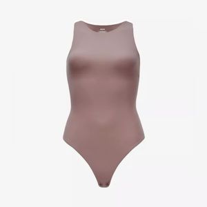 NWT Skims Fits Everybody High Neck Bodysuit in no longer available Umber (S)